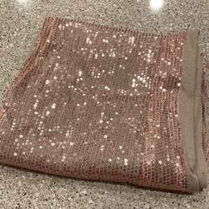 Rose Gold Sequin Infinity Scarf